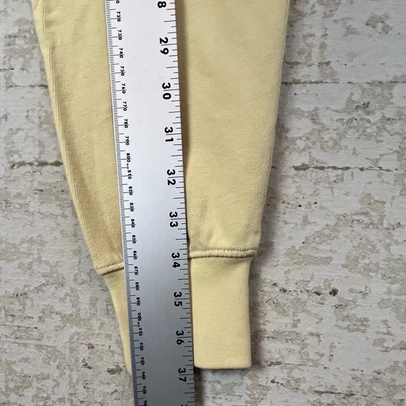 Aerie Womens Sweatpants Size XS Drawstring Pale Yellow Loungewear Boho Joggers - Picture 8 of 16